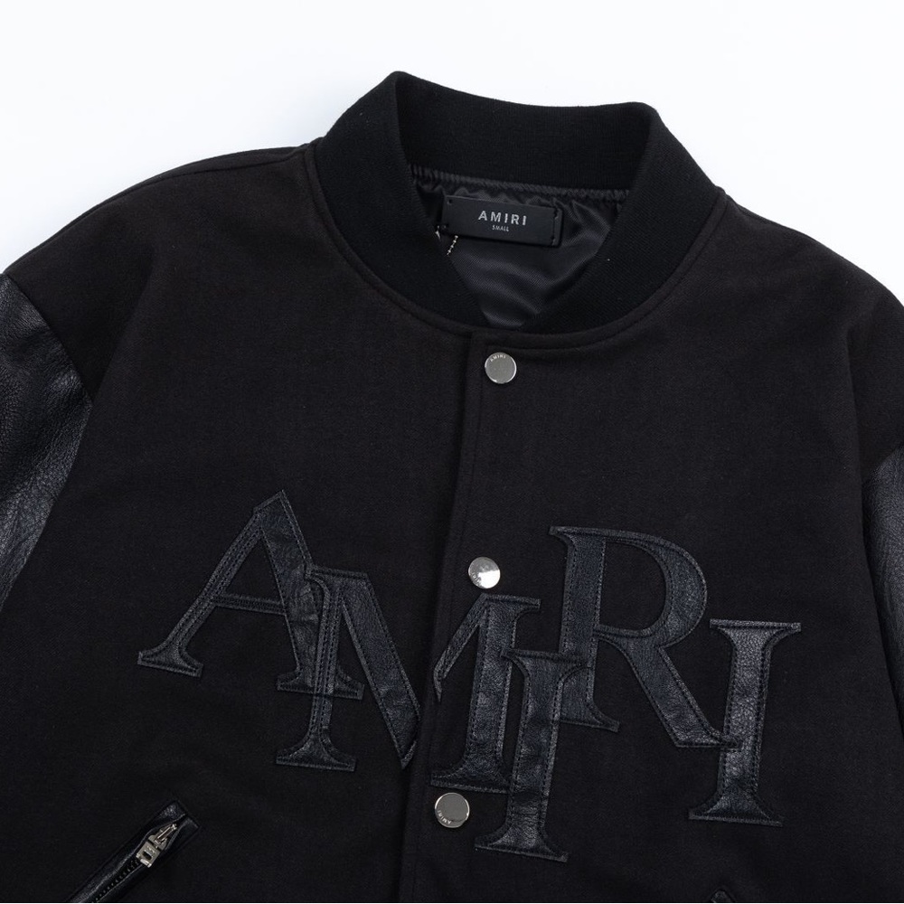 Amiri Black Performance Jacket With Leather Detai… - image 3